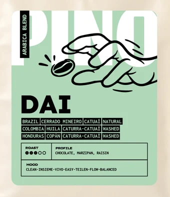 Dai, blend di arabica, etichetta verde